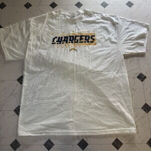 Vintage San Diego Chargers T Shirt XL White NFL Football Graphic Tee